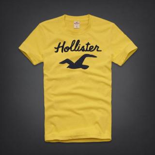 Tee shirt Hollister Homme Jaune